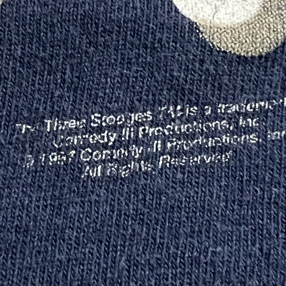 Vtg 90's Three Stooges Curly Why Soitenly Shirt L Mens T-shirt - Picture 5 of 11